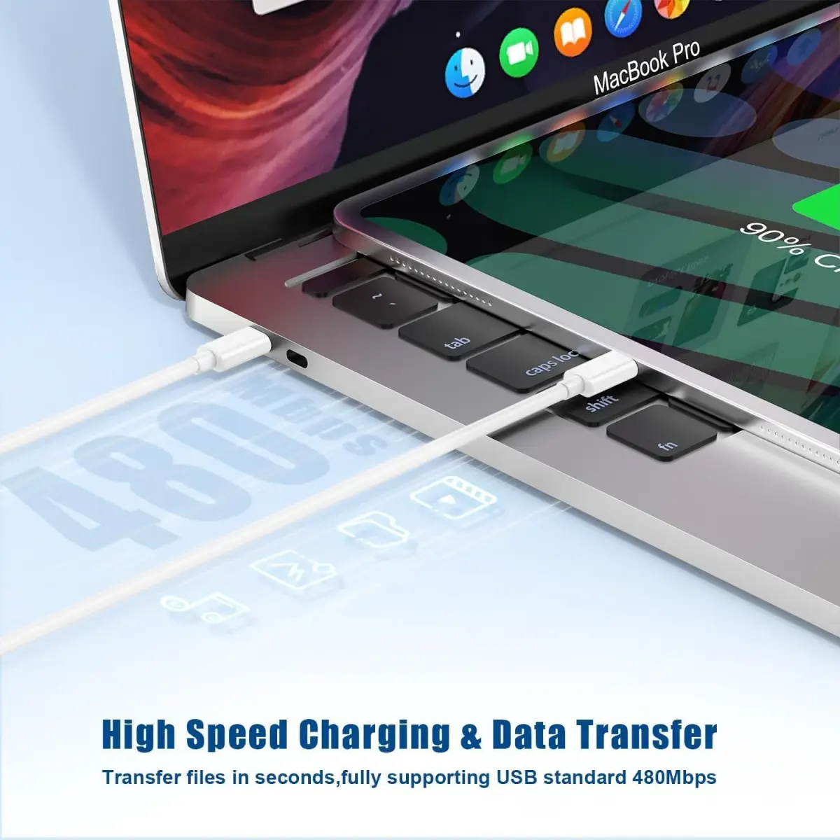 Cerdeti 20W USB-C PD Fast Charger & 10ft Cable Set | 220V Compatible for iPhone, iPad, Pixel, Samsung - view 5