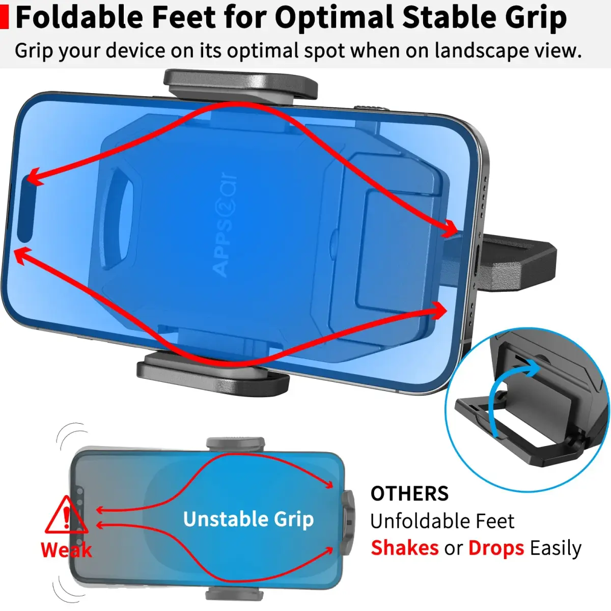 APPS2Car Sturdy CD Slot Phone Mount with Upgraded Wireless Charger 15W | One-Hand Operation, Hands-Free Car Phone Holder Compatible with iPhone 17 Pro Max Plus 16 15 14 13 12 11, Samsung S25 S24 S23 - view 8