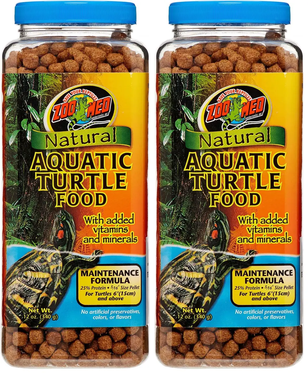 Zoo Med Natural Maintenance Formula Aquatic Turtle Food 24 oz (10.9 L) | No Artificial Preservatives, Colors or Flavors - main product image