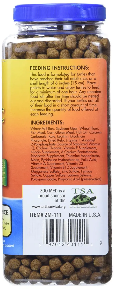 Zoo Med Natural Maintenance Formula Aquatic Turtle Food 24 oz (10.9 L) | No Artificial Preservatives, Colors or Flavors - view 4