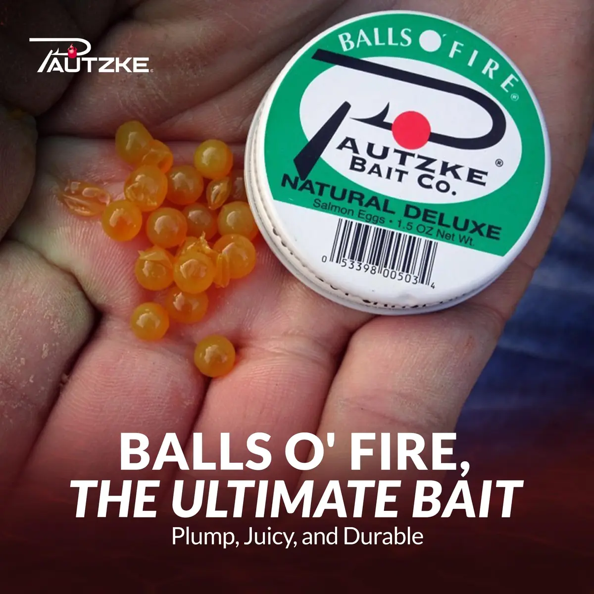 Pautzke Bait Balls O' Fire Salmon Eggs Charteuse Garlic 1 oz | Irresistible scent for trout & salmon - view 7