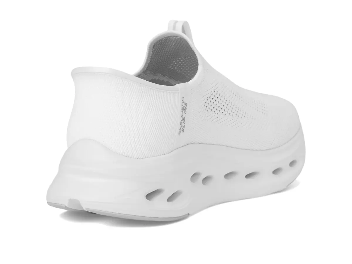 Skechers Men's Max Cushioning Glide Step Euclid Hands Free Slip-Ins Sneaker, White, 8 X-Wide | Ultra Comfort with Hands-Free Ease - view 5