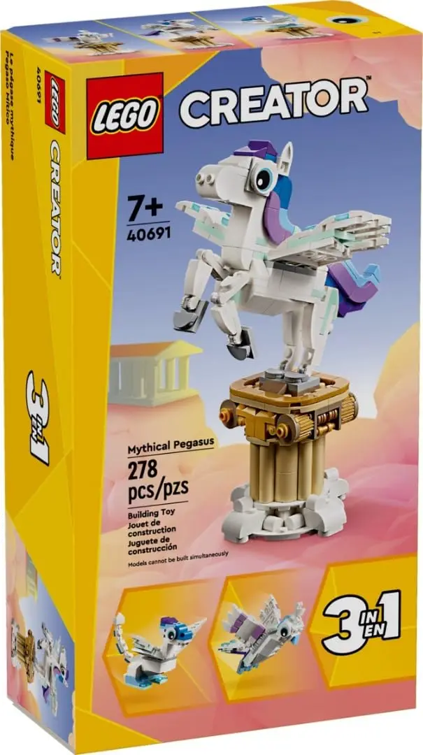 LEGO Creator Mythical Pegasus 40691 | 278 Pieces, Build 3 Mythical Animals, Gift for Kids 7+ - main product image