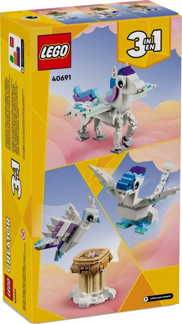 LEGO Creator Mythical Pegasus 40691 | 278 Pieces, Build 3 Mythical Animals, Gift for Kids 7+ - view 2