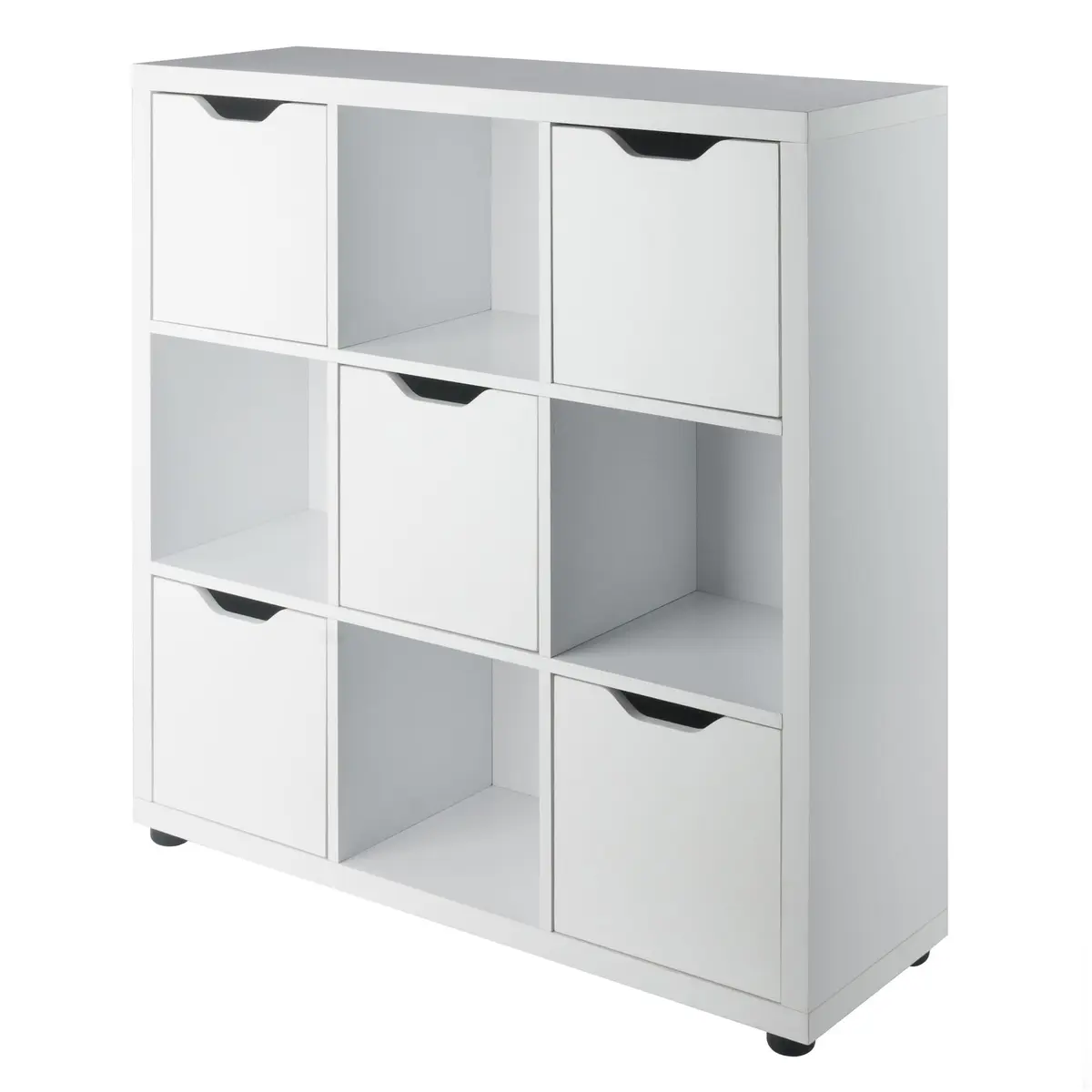 Winsome Julian 3x3 Storage Cabinet | White Composite Wood with 9 Compartments for Living Room & Home Office - main product image