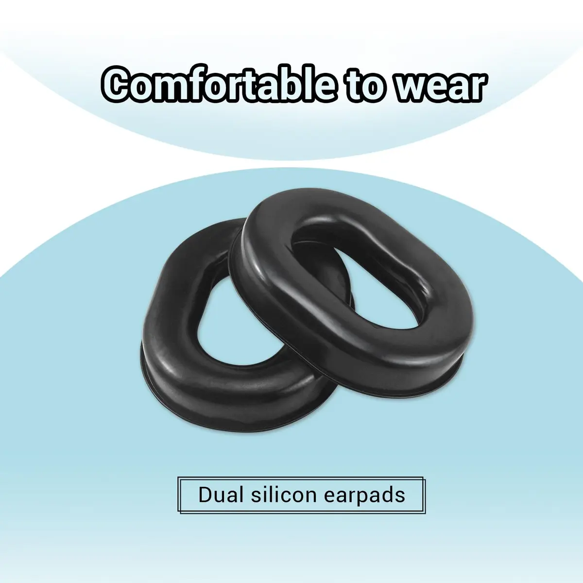 AIRVOICE Ear Pads Compatible with DC H10-60 H10-13.4 H10-76 H10-30 H10-13S | Silicone Gel & Memory Foam Replacement for Aviation Headsets - view 2