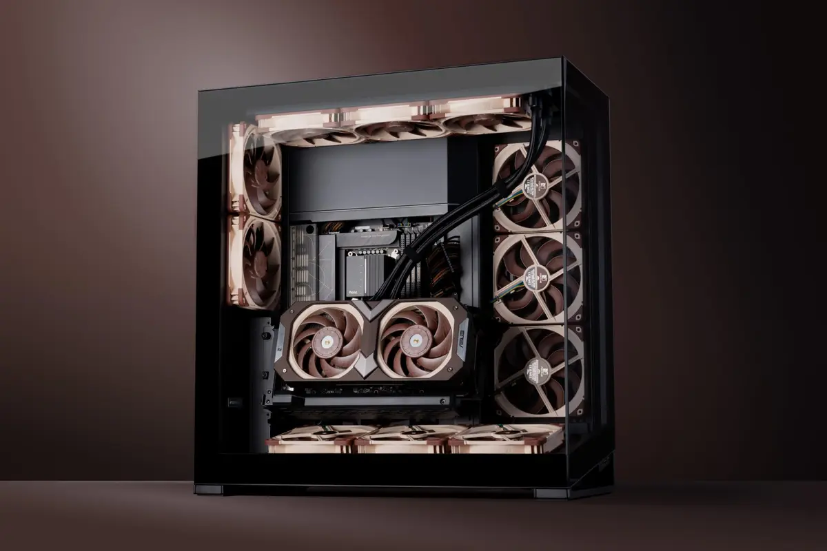 Noctua NF-A14x25 G2 PWM Sx2-PP Dual Fan Kit 140mm (2x 140x25mm) | Speed-Offset for Quieter Operation - view 6
