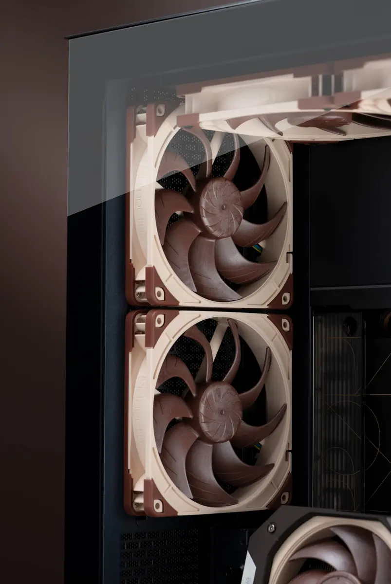 Noctua NF-A14x25 G2 PWM Sx2-PP Dual Fan Kit 140mm (2x 140x25mm) | Speed-Offset for Quieter Operation - view 7