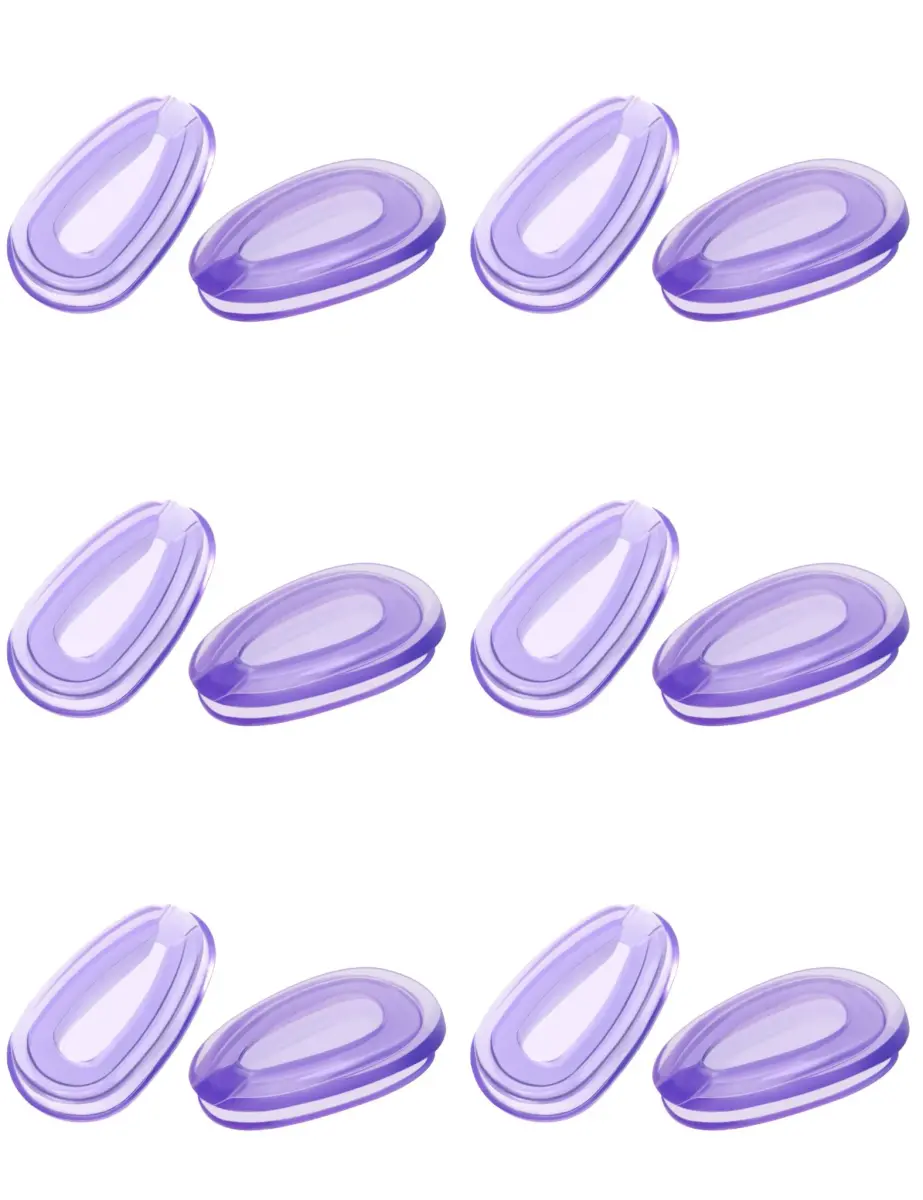 HILEEN Purple Replacement Nose Pads for Oakley Eyeglasses | 13mm x 8mm (0.51in x 0.31in) - main product image