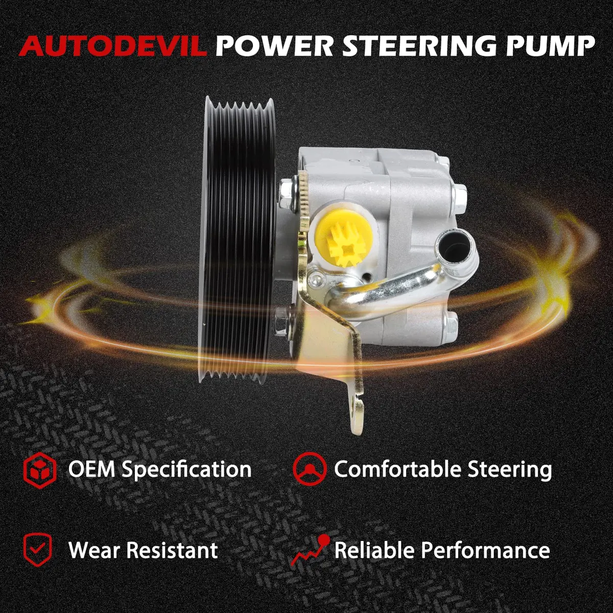 Autodevil Power Steering Pump for Nissan 370Z & Infiniti 3.7L | OE Replacement with Pulley (70-120 chars) - view 5