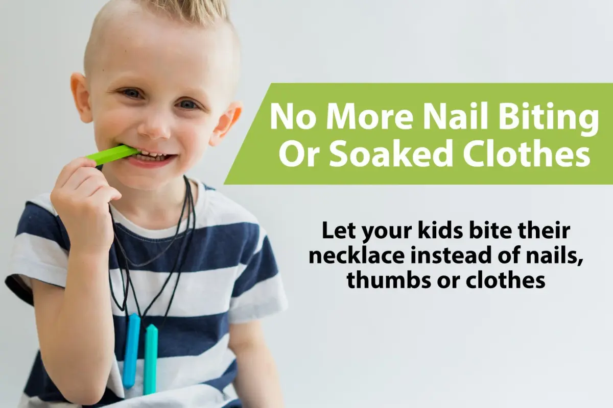 Tilcare Chew Chew Pencil Sensory Necklace 8 Pieces | Calming Silicone Chew Toys for Kids & Adults - view 2