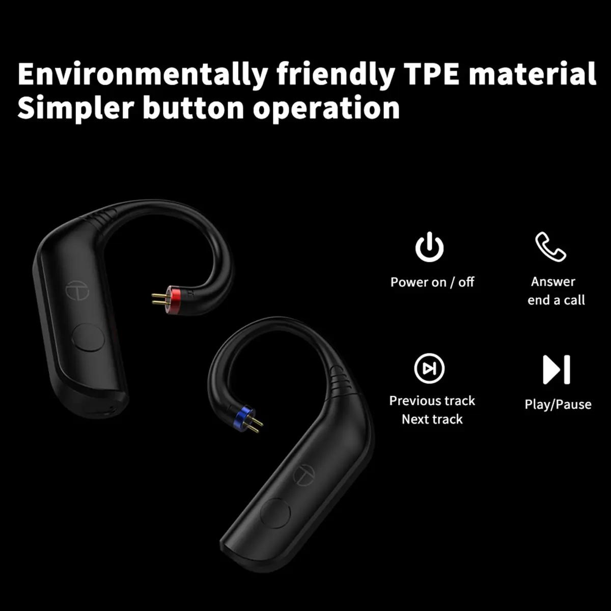 NALMOPG BT20 Pro IEM Bluetooth Adapter 2Pin 0.78mm | Wireless Bluetooth Earphone Module, 50H Battery - view 5