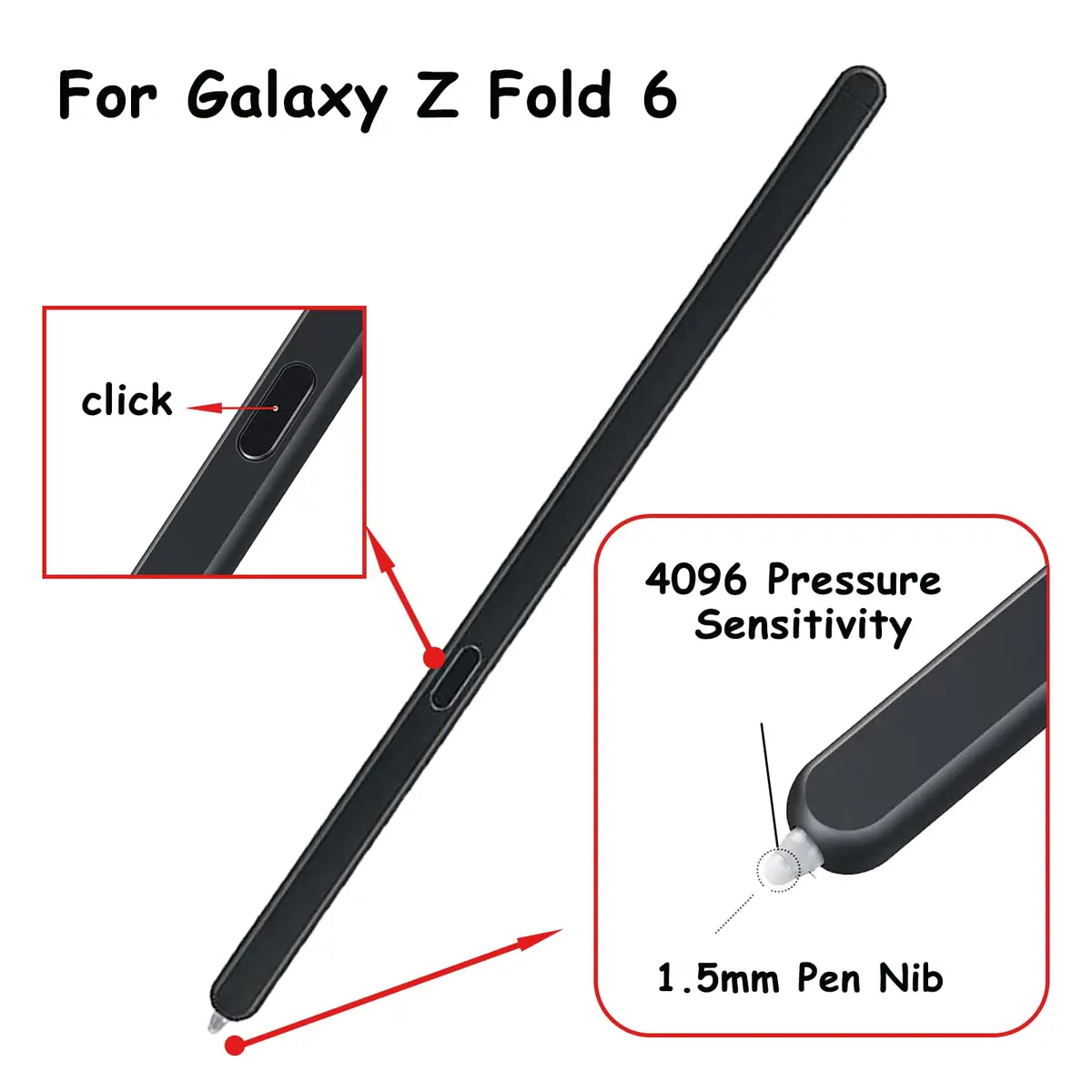 CaoXiong Fold Edition Stylus Pen for Samsung Galaxy Z Fold6 5G | Slim, Responsive & Long-Lasting - view 2
