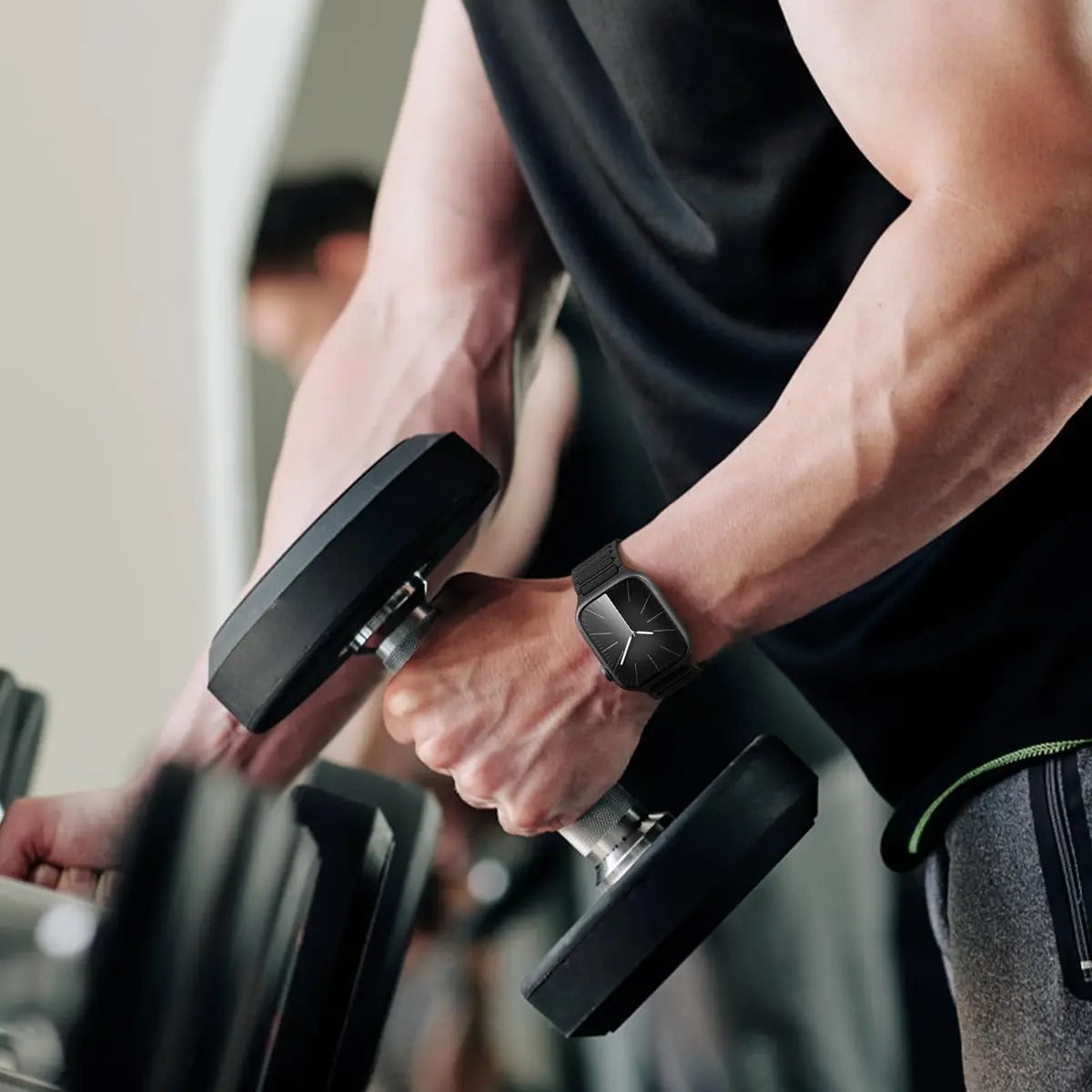 Lenrao Silicone Sport Band Compatible with Apple Watch Series 8/9/10 44mm-49mm | Waterproof & Comfortable - view 6