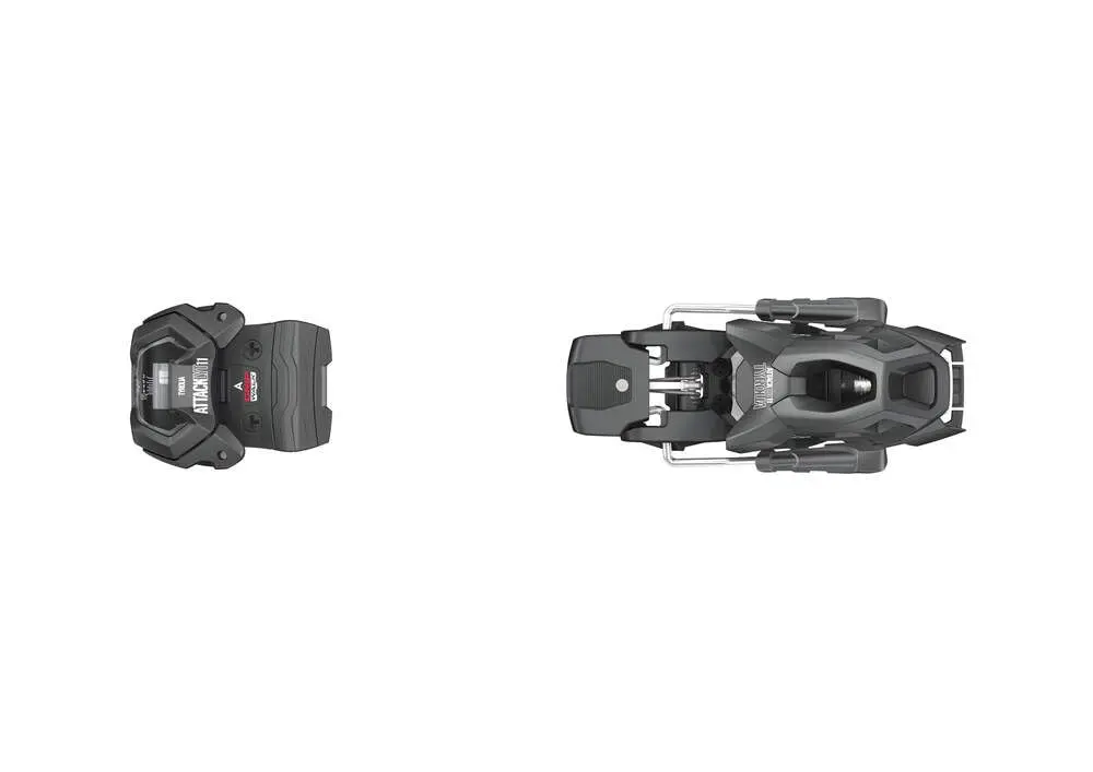 TYROLIA Attack LYT 11 GW Ski Bindings (Solid Black, 110mm) Lightweight All-Mountain Control - view 4