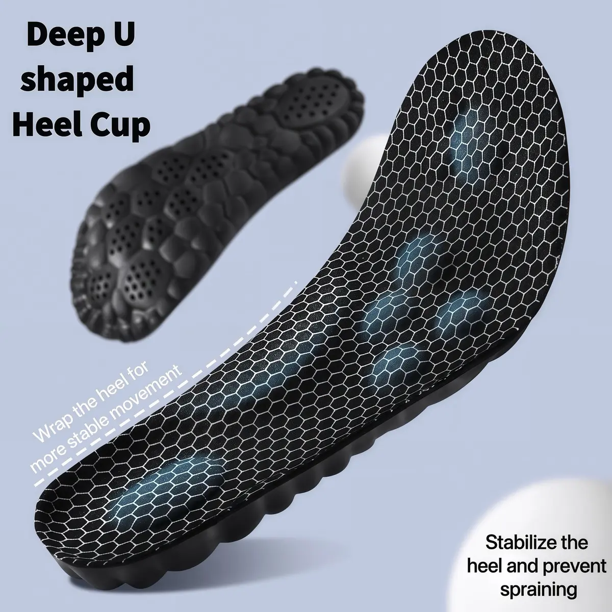 Generic Cloud Soles Arch Support Insoles for Men & Women, Black S | FDA Approved, Medical Grade, Adjustable Fit - view 7