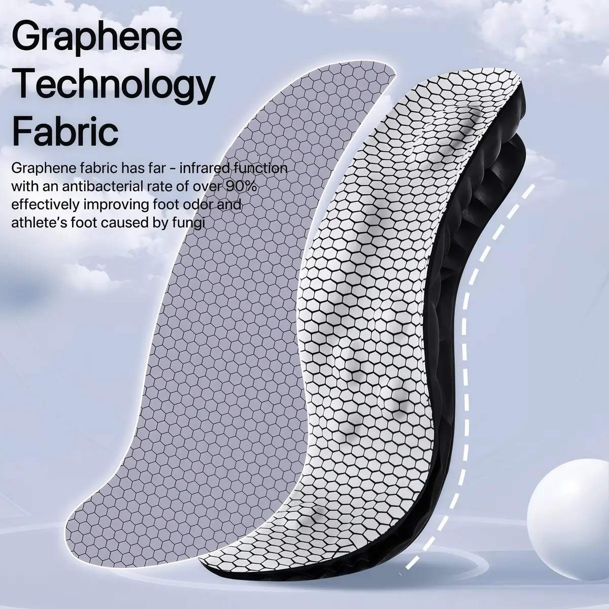 Generic Cloud Soles Arch Support Insoles for Men & Women, Black S | FDA Approved, Medical Grade, Adjustable Fit - view 3