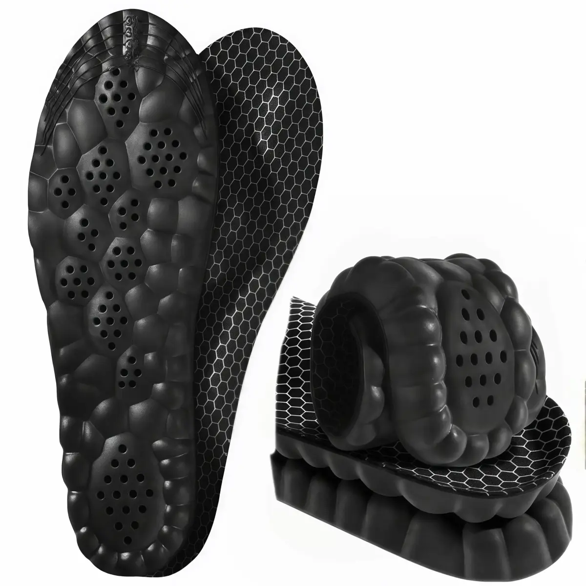 Generic Cloud Soles Arch Support Insoles for Men & Women, Black, M (25.4cm / 10in) - main product image
