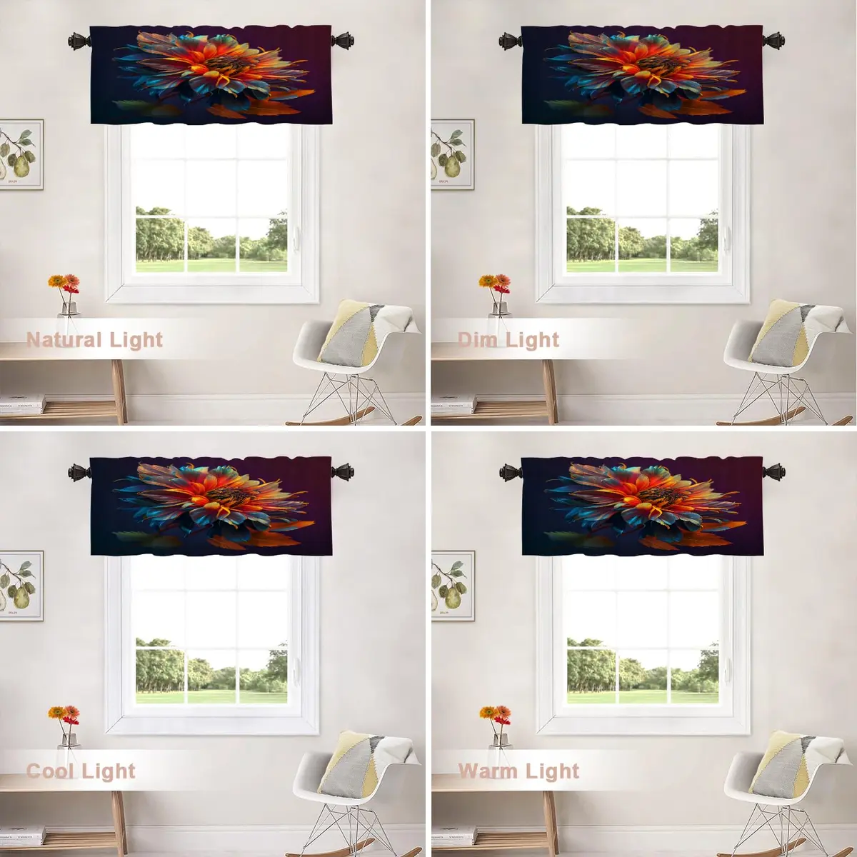 Shrahala Black 2 Pack Curtain | Blackout Thermal Insulated Rod Pocket Window Treatment - view 9