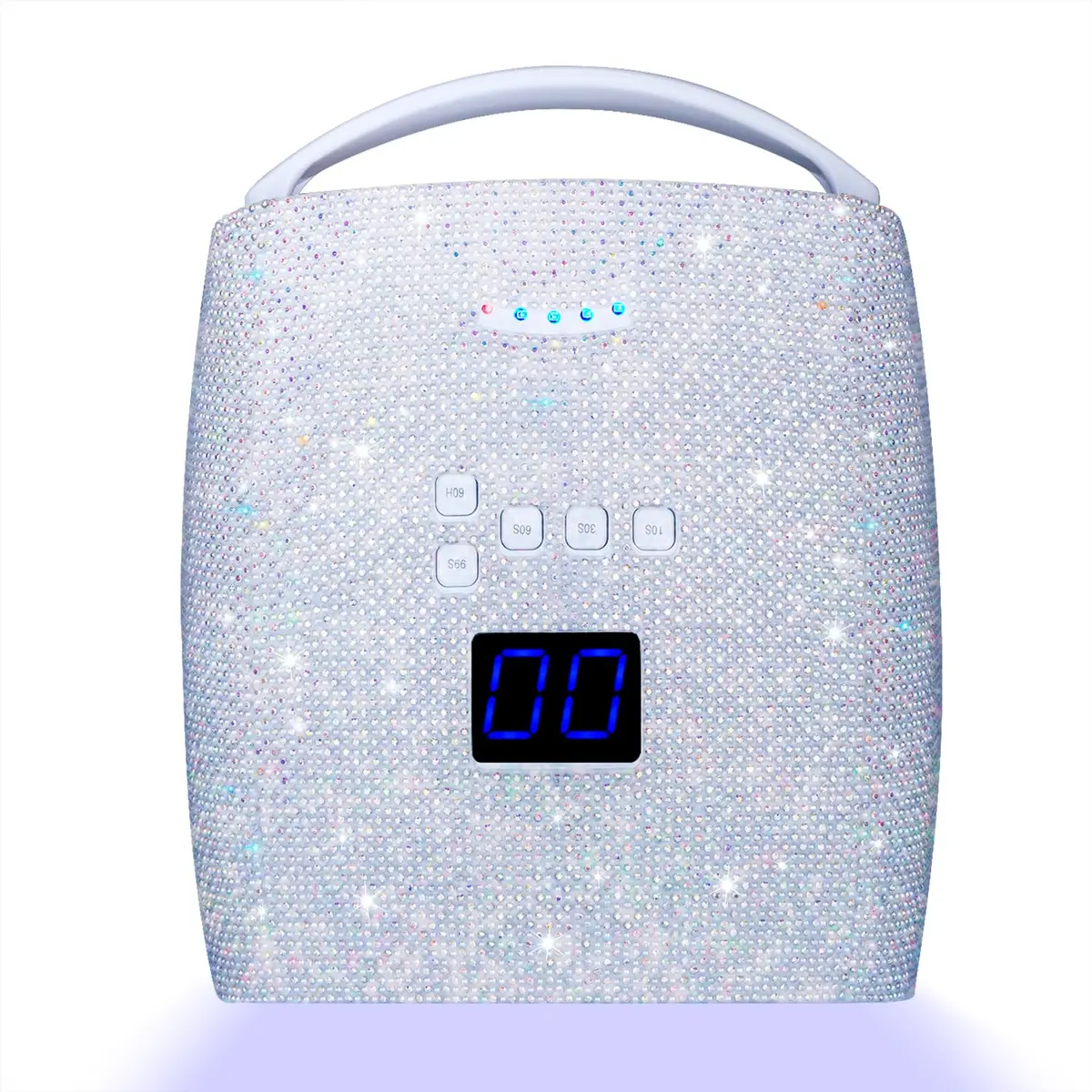 Ayshone 48W Cordless UV LED Nail Lamp, Rechargeable Gel Nail Dryer with Handle, 7.5in W x 3.5in H x 9.6in L | Cures All Gel Polishes - main product image