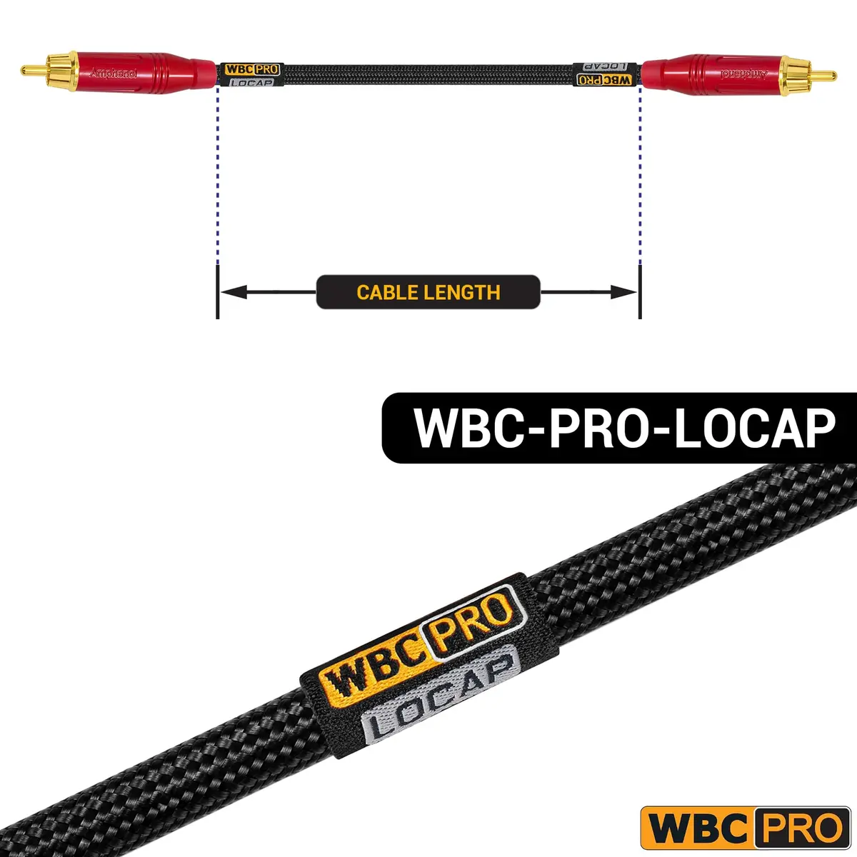 WORLDS BEST CABLES 2.5 Foot RCA Audio Cable Pair Low-Capacitance 14pF/ft | Audiophile & Pro-Grade - view 4