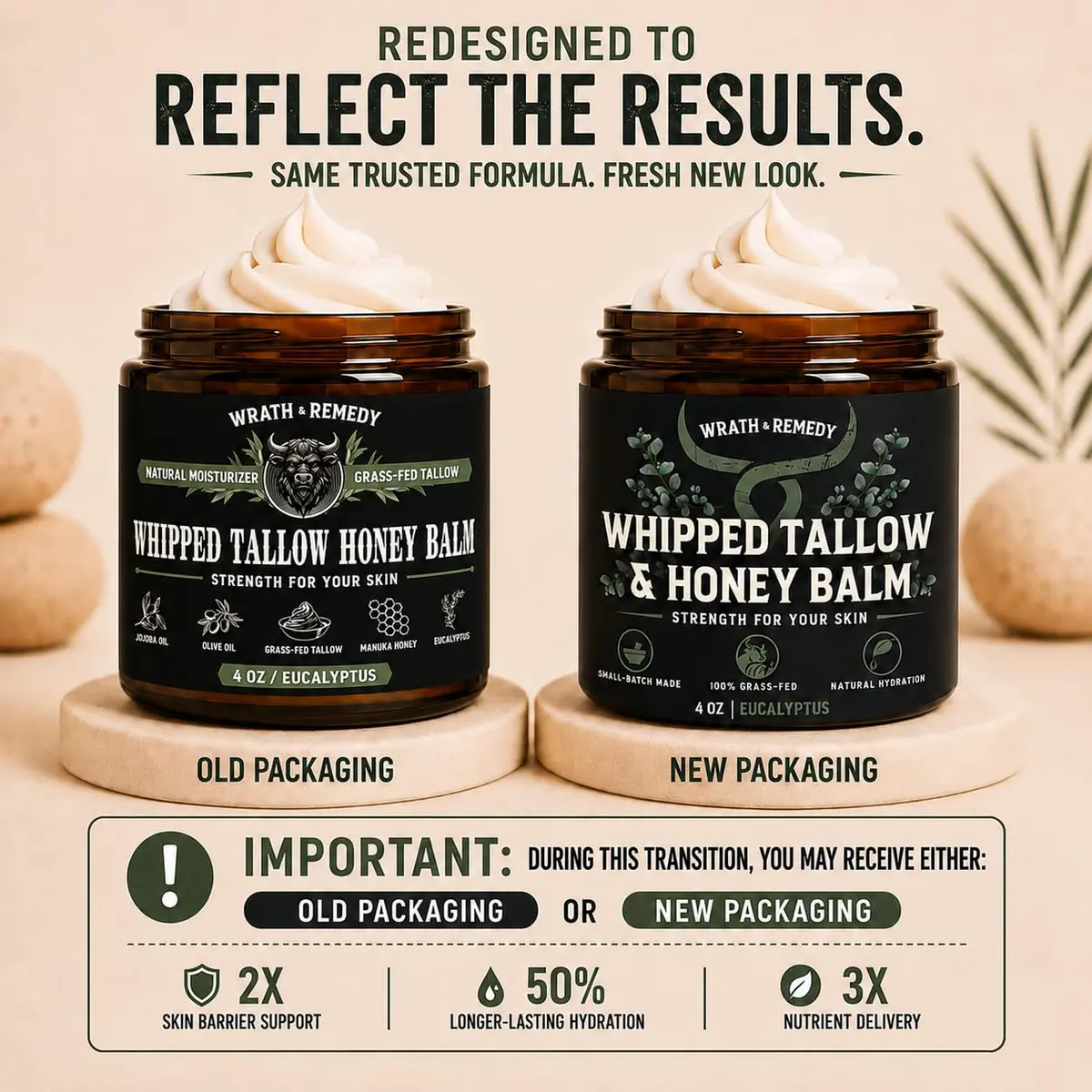 Wrath & Remedy Organic Beef Tallow for Skin, 4 oz | Handcrafted, Eucalyptus, Made in USA - view 9