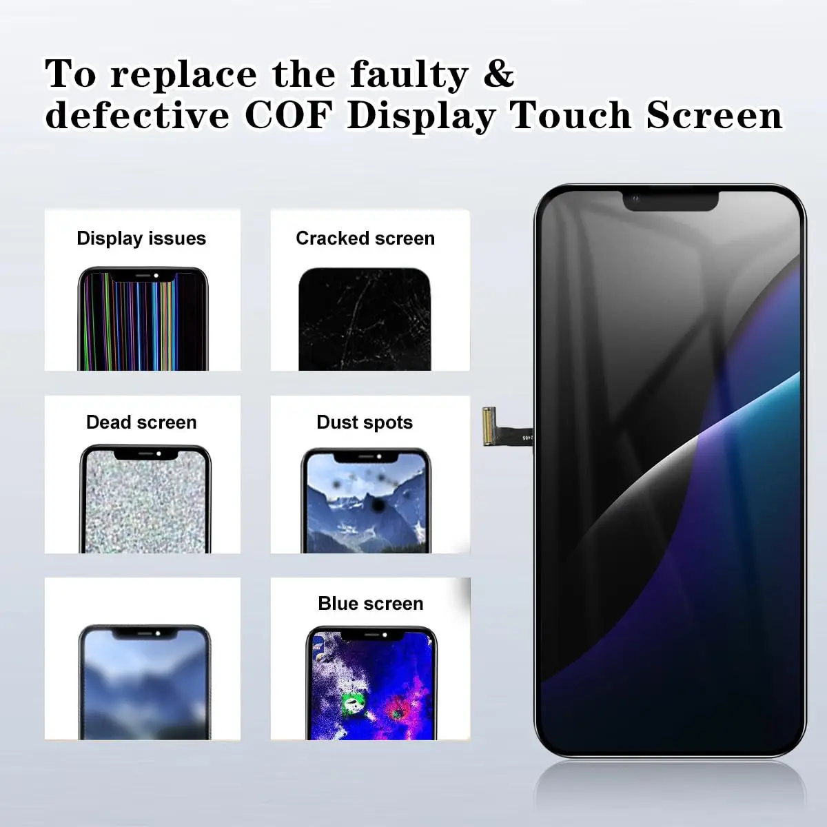 SIMDOG iPhone 13 Pro Screen Replacement Kit 6.1 inch | Full HD LCD & 3D Touch Assembly with Repair Tools - view 5