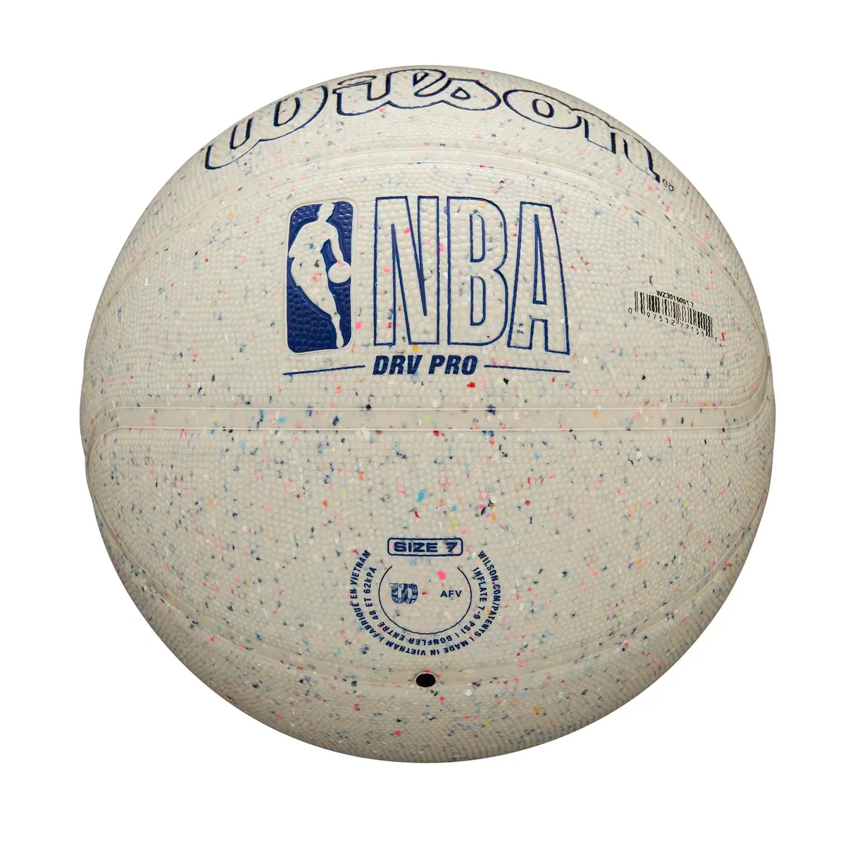 WILSON NBA DRV Pro Outdoor Basketball - Beige/Speckled, Size 7 - 29.5" | Eco-friendly Tackskin Cover - view 6