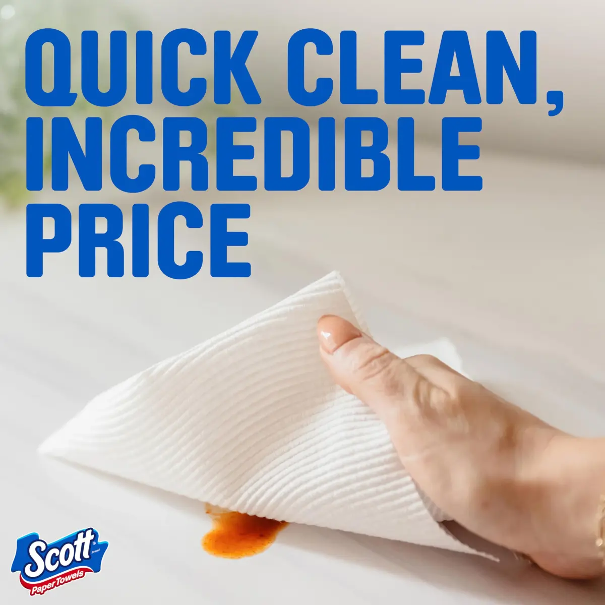 Scott Paper Towels Choose-A-Sheet 2 Double Rolls (216 Sheets Total) | Absorbent & Lint-Free for Quick Cleaning - view 4