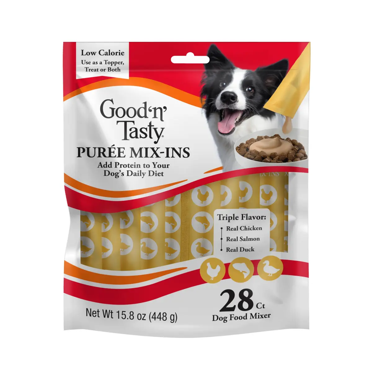 Good ‘N’ Tasty Puree Mix-Ins Dog Food Topper 28 Count | Flavorful, Hydrating & Easy to Serve - main product image
