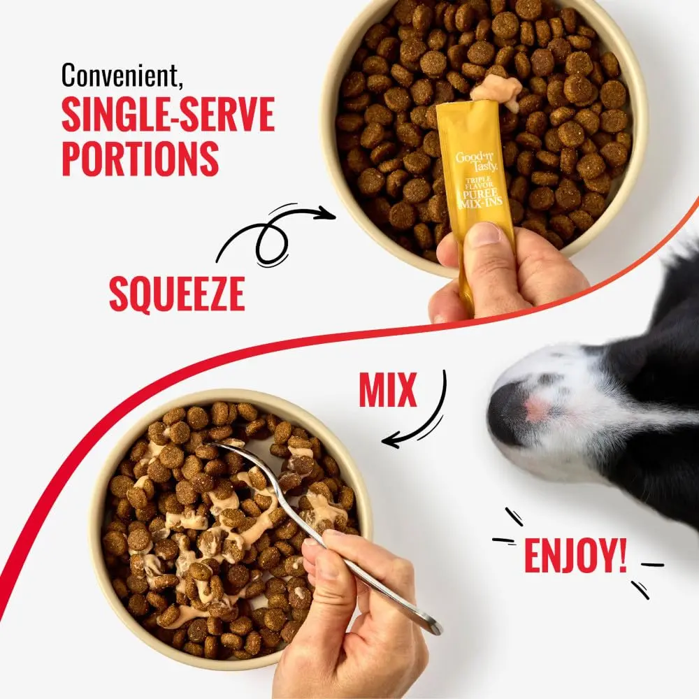 Good ‘N’ Tasty Puree Mix-Ins Dog Food Topper 28 Count | Flavorful, Hydrating & Easy to Serve - view 5
