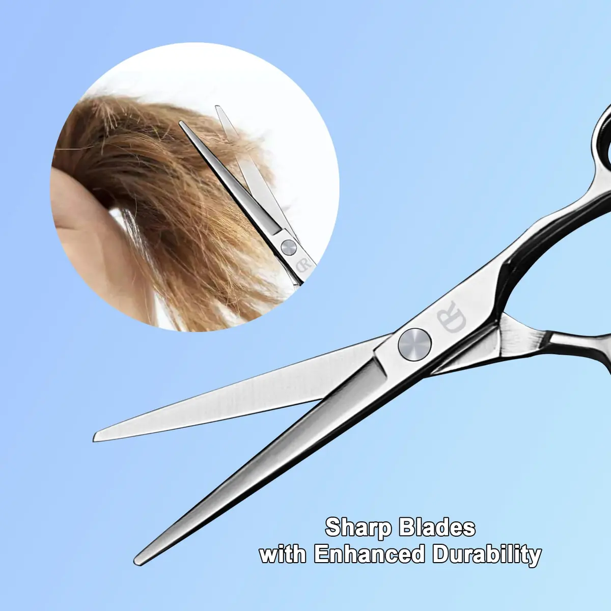 JAVENPROLIU Professional Hair Cutting Shears 6 Inch Barber Hair Scissors | Sharp Blades for Women, Men, Kids - view 3