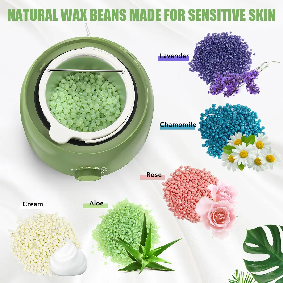 TIKESI Waxing Kit with Wax Warmer 14oz | Full Body Hair Removal for Women Men - view 4