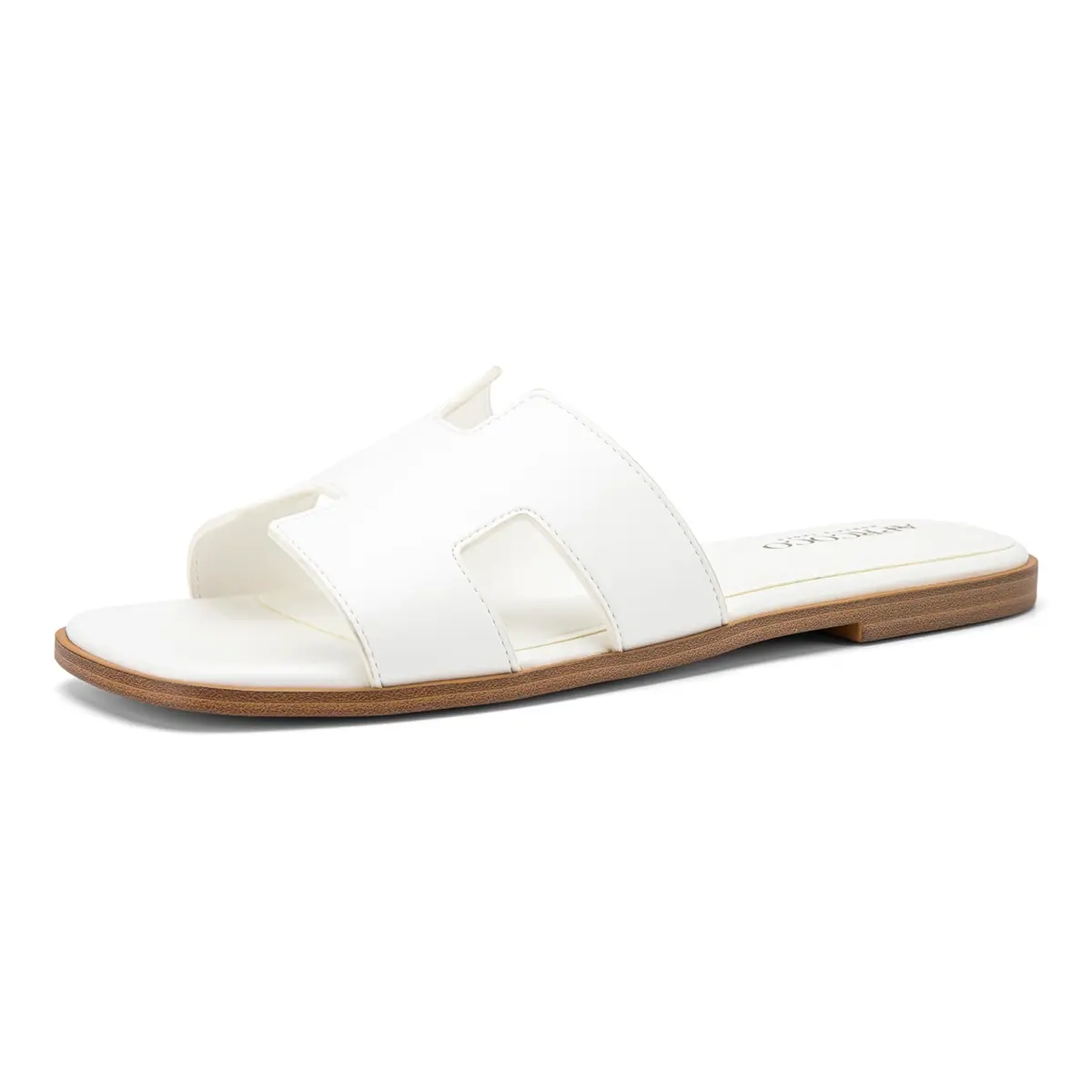 AprCoco Women's Classic H-Band Flat Sandals Size 7.5 (23.5cm) | Comfortable Memory Foam Insole - view 5