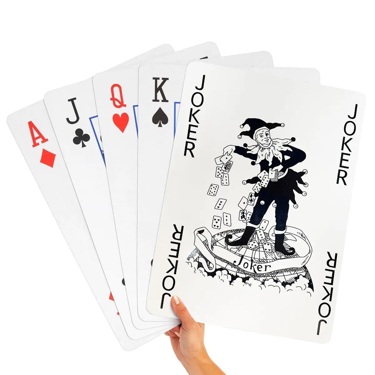 SeptCity Jumbo Playing Cards, Super Big Giant Game (1 Pack) (16 Times) | Oversized Cards for Fun & Decoration - main product image