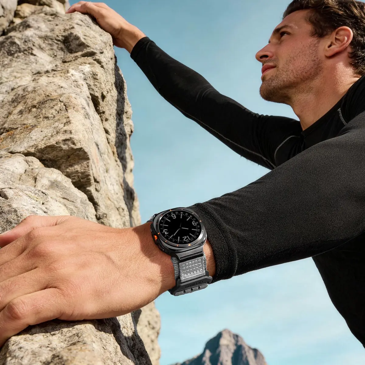 ULTIMAL Nylon Band Compatible with Samsung Galaxy Watch Ultra 2/1 47mm | Breathable, Adjustable, Waterproof Nylon Strap for Men & Women - view 3