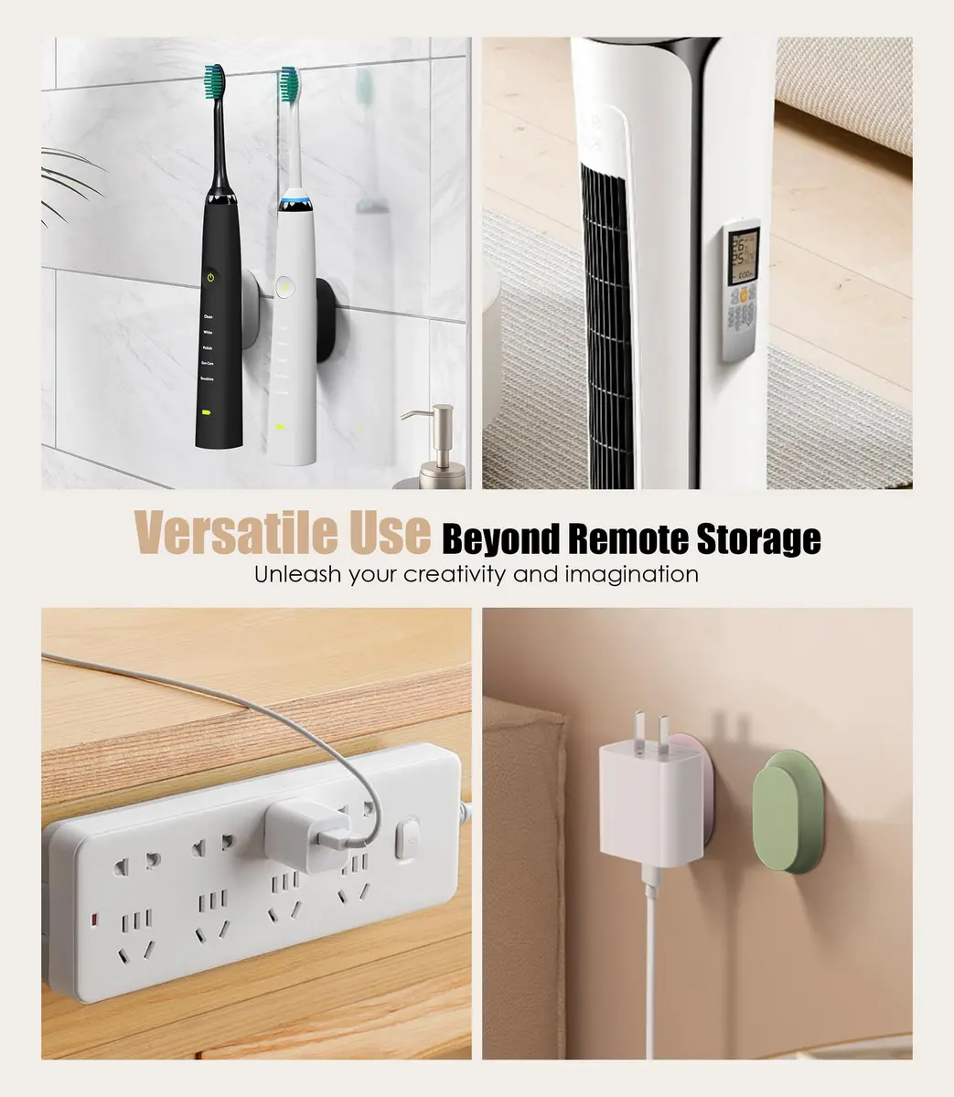 Nearockle Magnetic Remote Control Holder Wall Mount - 5 Pack | Strong N52 Magnet Adsorption - view 6