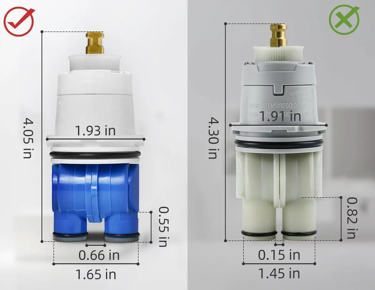 Sxtrrdnary RP19804 Shower Cartridge Compatible with Delta 1300/1400 Series | Pressure-Balanced Safety (110-120 chars) - view 6