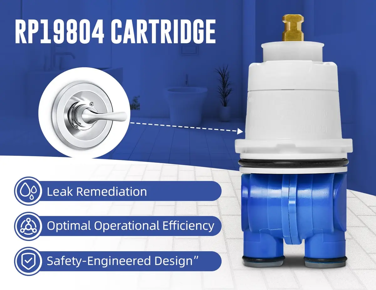 Sxtrrdnary RP19804 Shower Cartridge Compatible with Delta 1300/1400 Series | Pressure-Balanced Safety (110-120 chars) - view 2