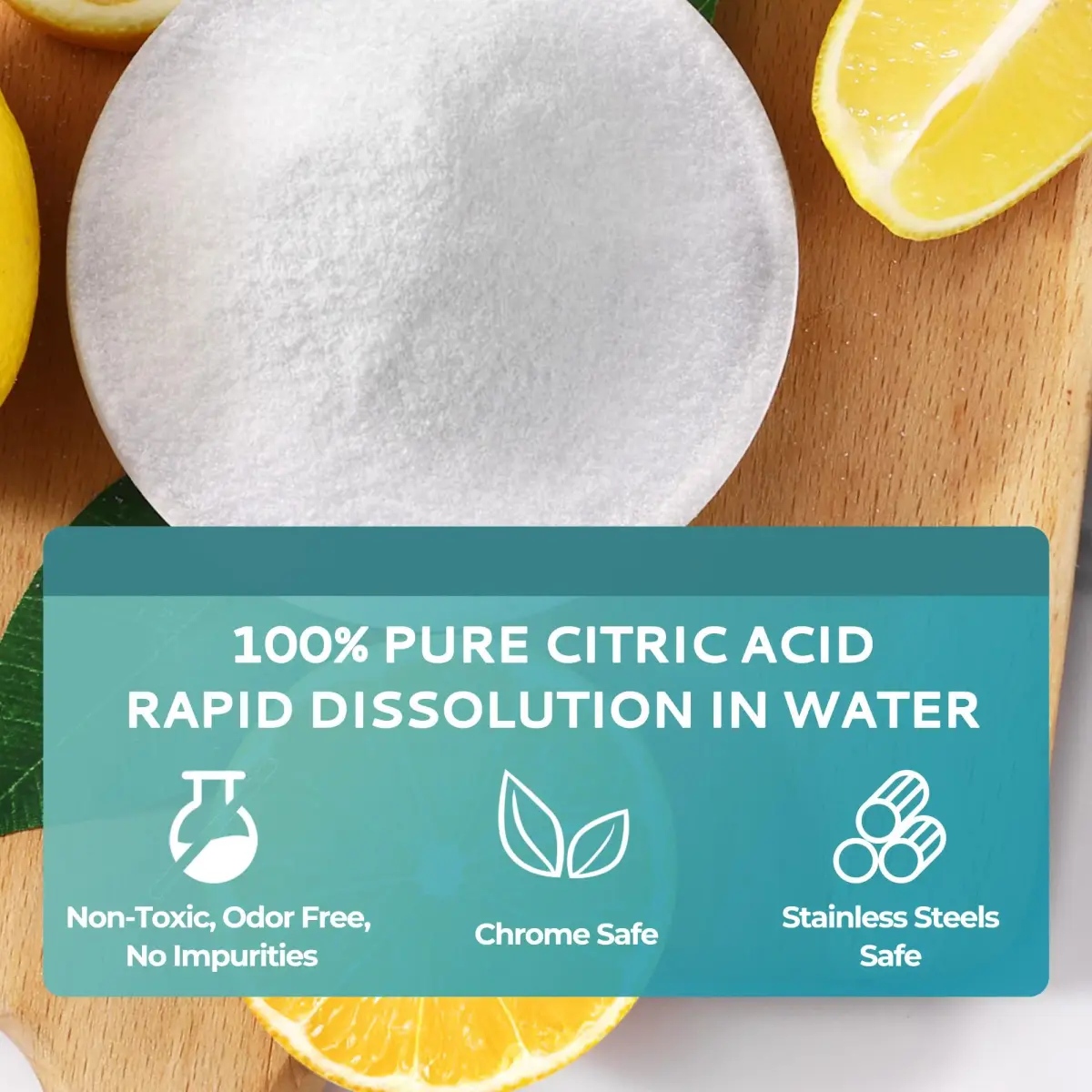 EUHOMY Ice Maker Cleaner & Descaler Powder 12 Uses (340g / 12oz) | Organic Citric Acid Formula for All Ice Machines - view 2