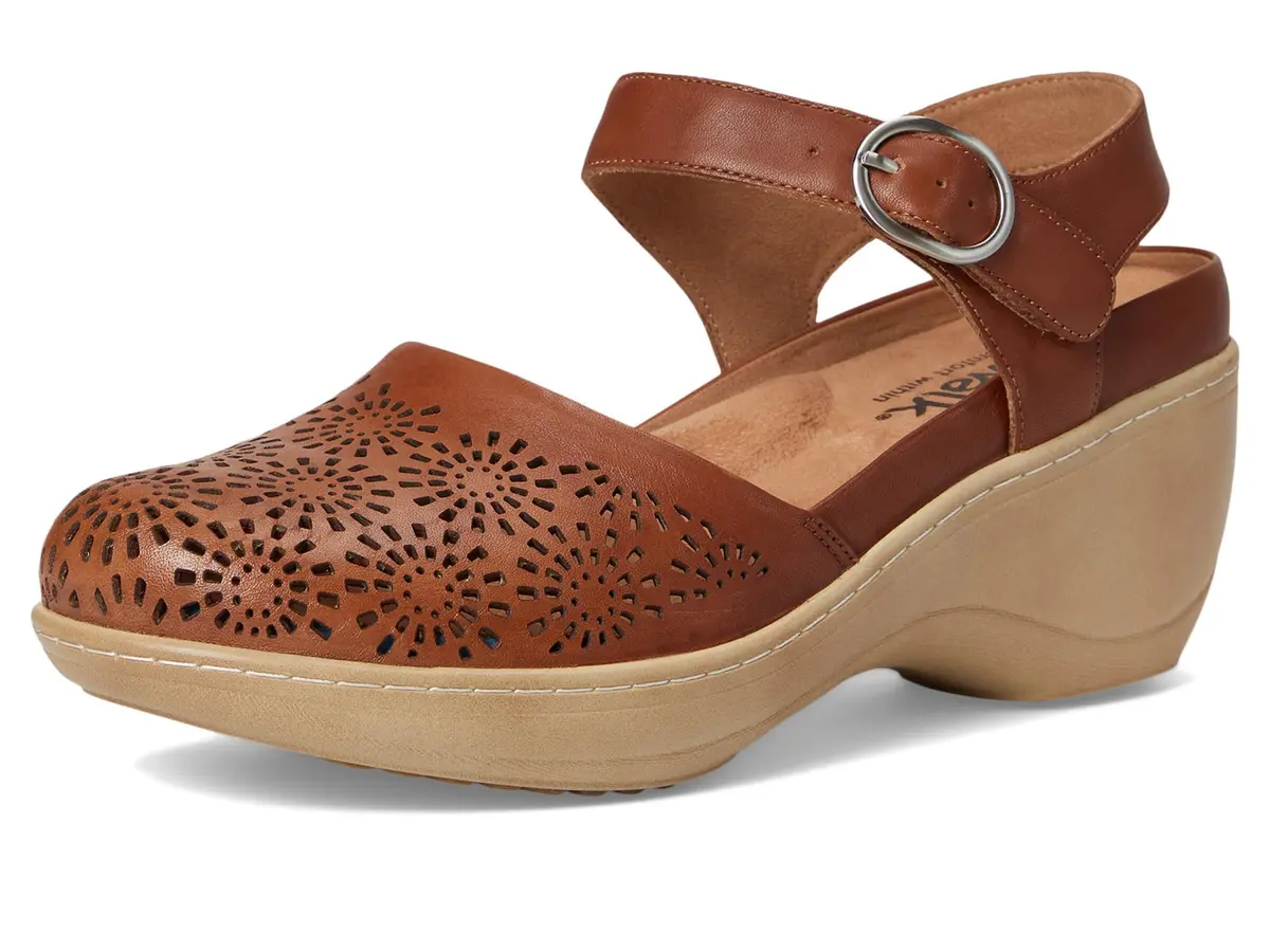 SoftWalk Womens Mabelle Perf Luggage 10 Narrow | Leather Casual Shoes for Women - view 7