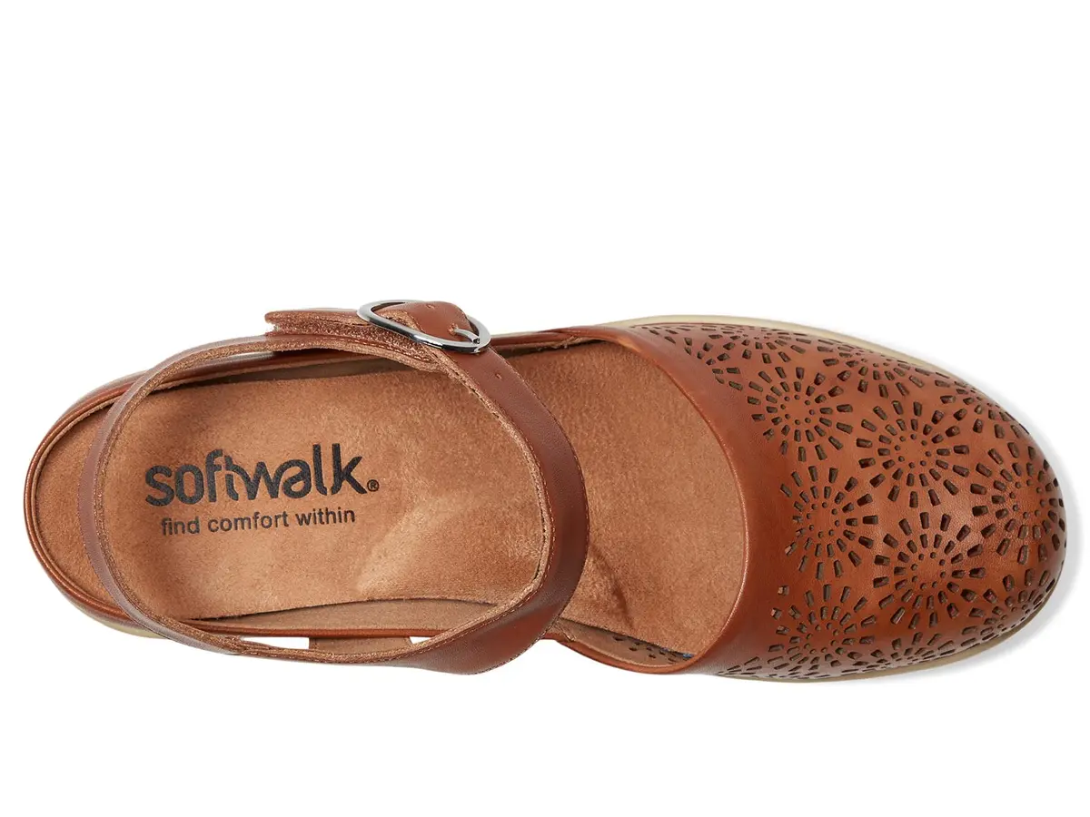 SoftWalk Womens Mabelle Perf Luggage 10 Narrow | Leather Casual Shoes for Women - view 2