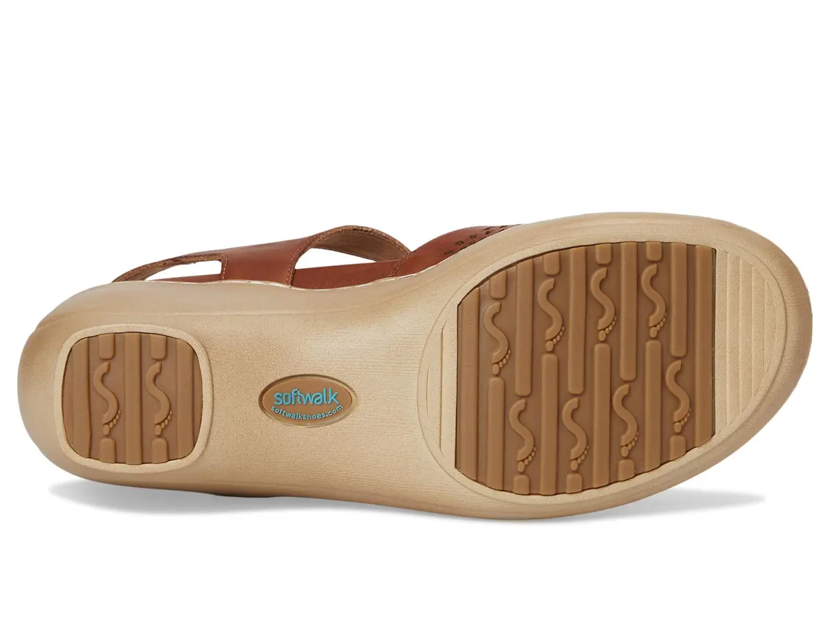SoftWalk Womens Mabelle Perf Luggage 10 Narrow | Leather Casual Shoes for Women - view 3
