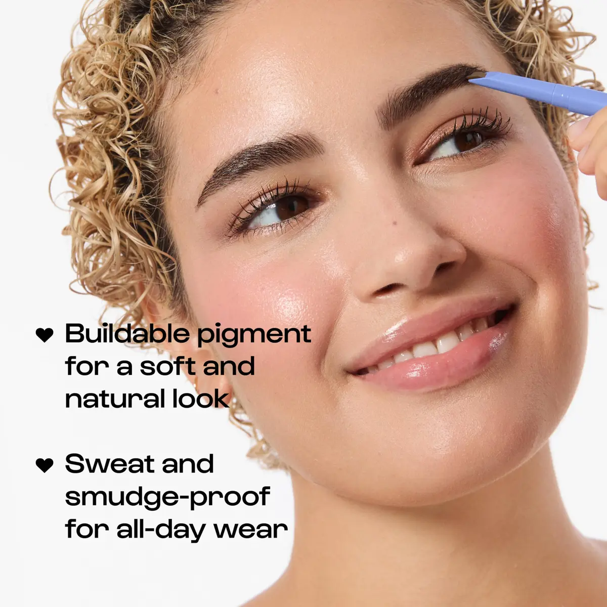 ALLEYOOP Swift Brow Shape + Fill Eyebrow Pencil, Sharpener, Medium Brown | Water-Resistant, Vegan, Precise - view 3