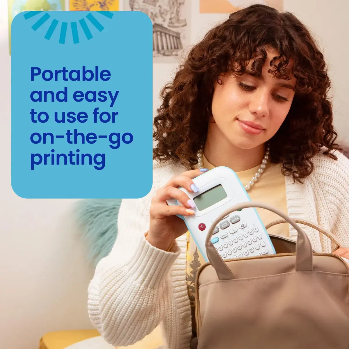 Brother P-Touch PT-N10 Personal Label Maker | Prints 12mm Wide Color Tapes - view 4