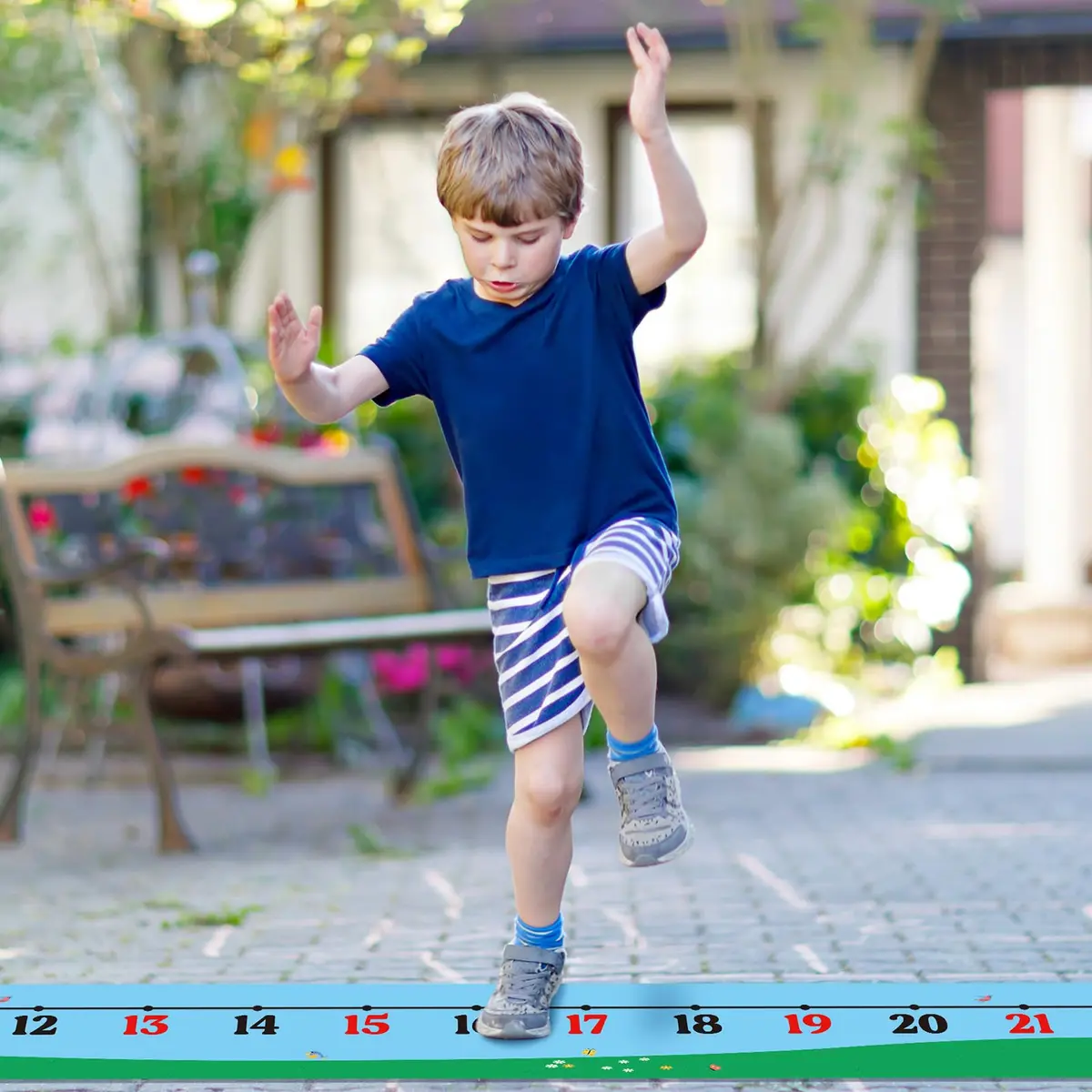 Nuanchu Kids Number Line Mats 0-60 | 6.7m (21.98 ft) x 30.5cm (12 Inch) Educational Learning Tools - view 4