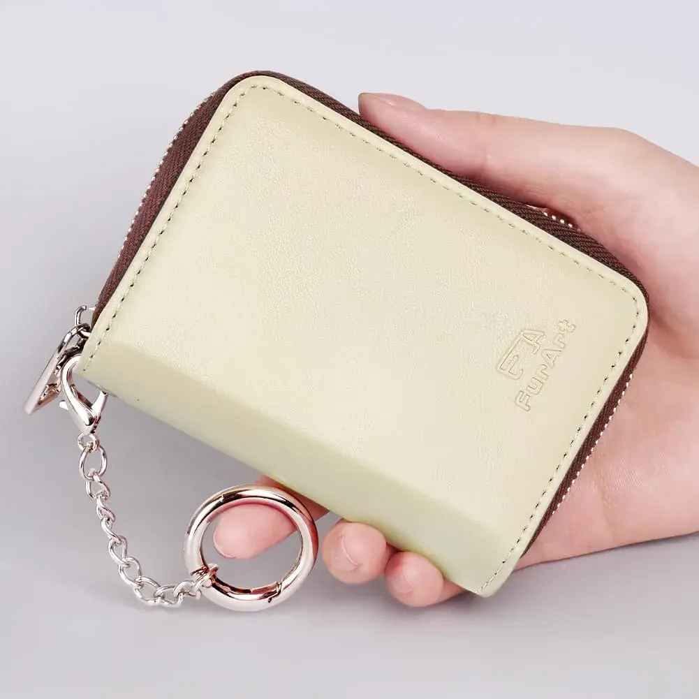 FurArt RFID Blocking Zipper Wallet for Women with Keychain | 11 cm (4.3") x 8 cm (3") x 3 cm (1.1") - view 4