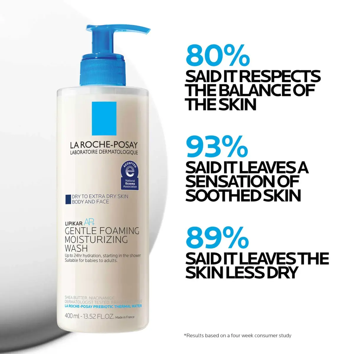 La Roche-Posay AP+ Gentle Moisturizing Body Wash for Dry Skin 200ml (6.76 Fl Oz) | Dermatologist Tested for Sensitive Skin - view 4