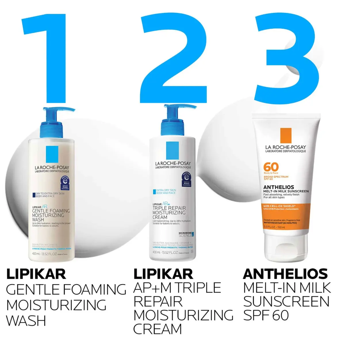 La Roche-Posay Lipikar AP+ Gentle Moisturizing Body Wash 100 ml (3.38 Fl Oz) | Dermatologist Tested for Sensitive Skin - view 8