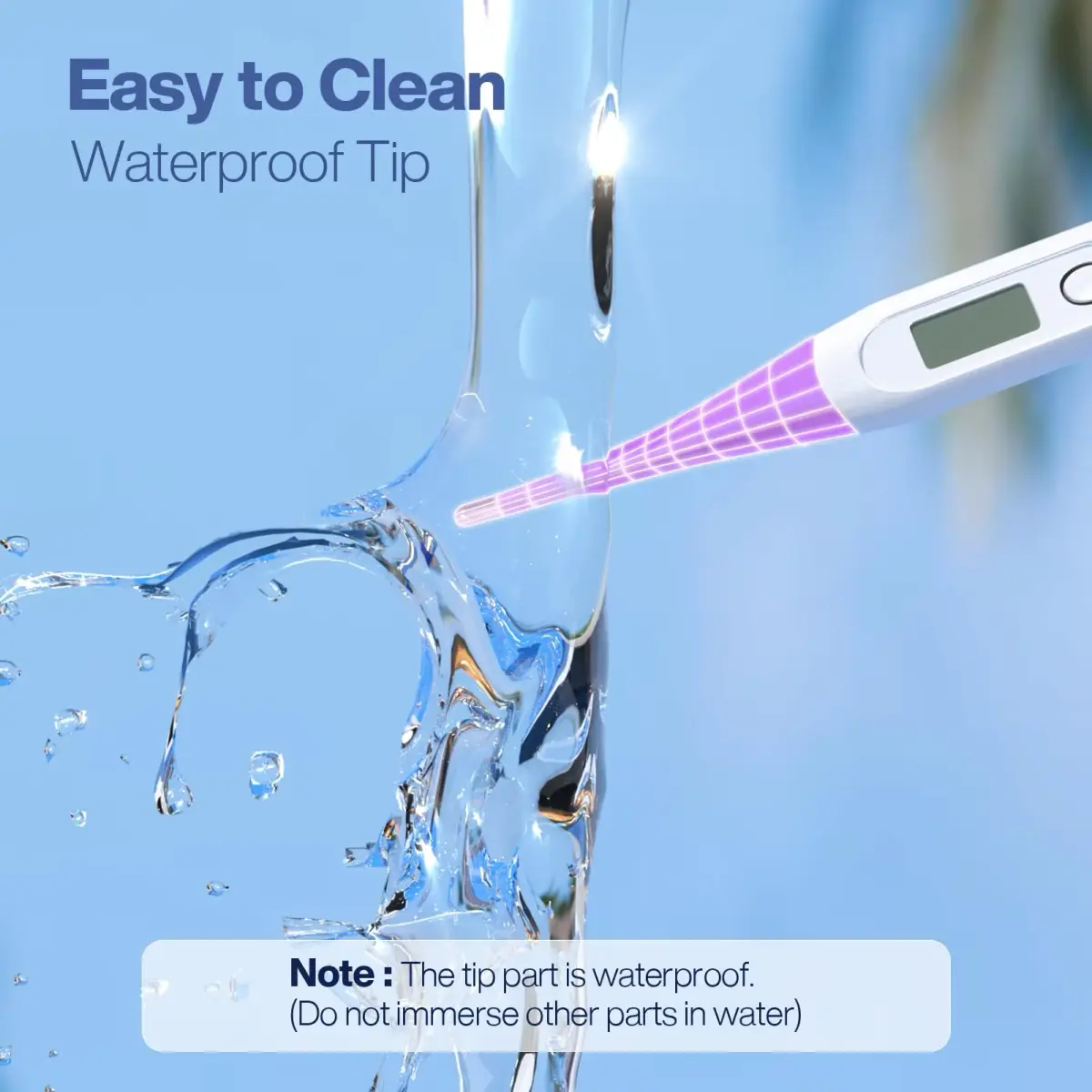Boncare Digital Oral Thermometer for Adults and Kids, Purple | Fast & Accurate 10-Second Reading - view 5